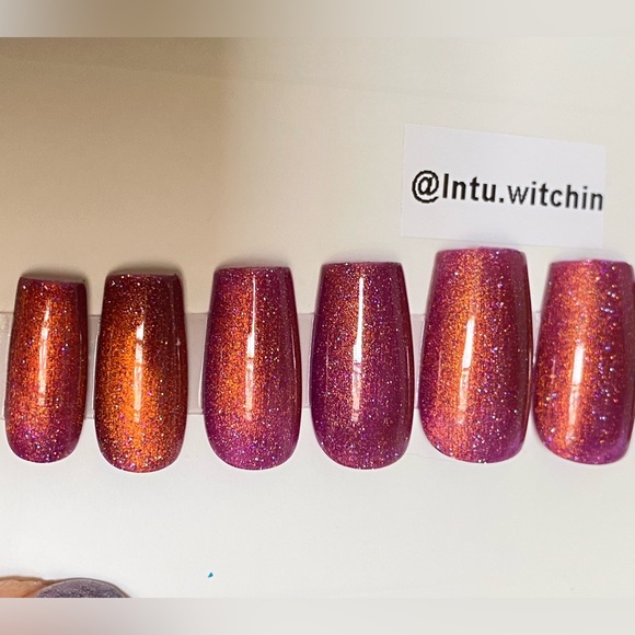 Press on nails, pack of 20, magnetic gel polish - Picture 12 of 15